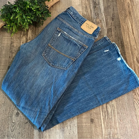 Abercrombie & Fitch Jeans Abercrombie Mens Medium Wash Baxter Low